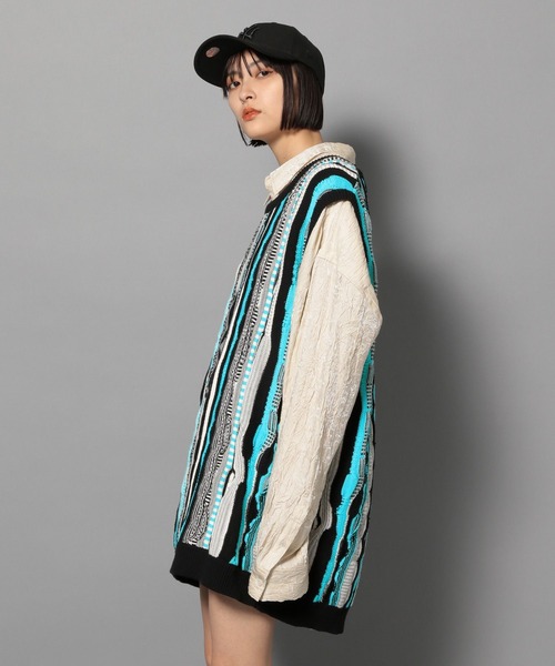 【セール】【UNISEX/2サイズ展開】マルチパターンベスト（ベスト）｜Anui（アニュイ）