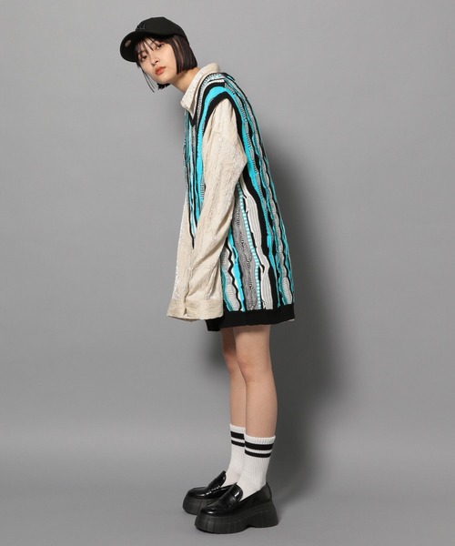 【セール】【UNISEX/2サイズ展開】マルチパターンベスト（ベスト）｜Anui（アニュイ）