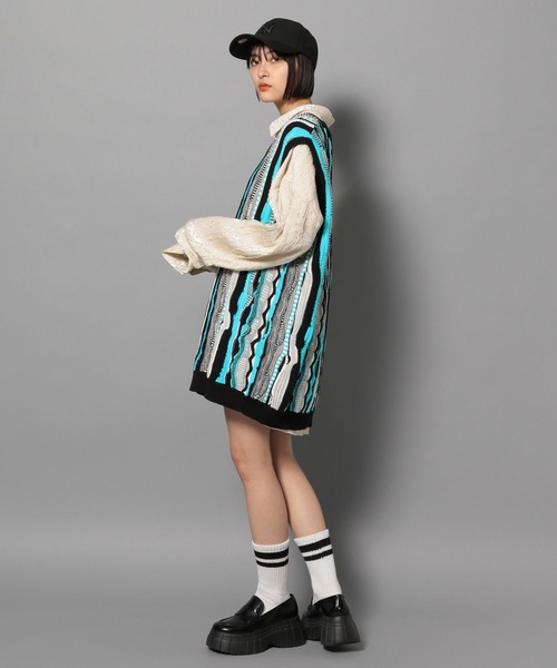 【セール】【UNISEX/2サイズ展開】マルチパターンベスト（ベスト）｜Anui（アニュイ）