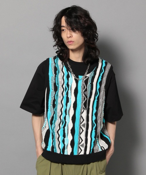 【セール】【UNISEX/2サイズ展開】マルチパターンベスト（ベスト）｜Anui（アニュイ）