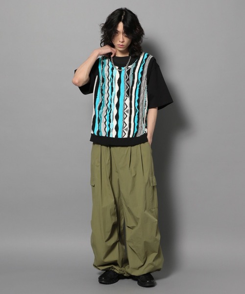 【セール】【UNISEX/2サイズ展開】マルチパターンベスト（ベスト）｜Anui（アニュイ）