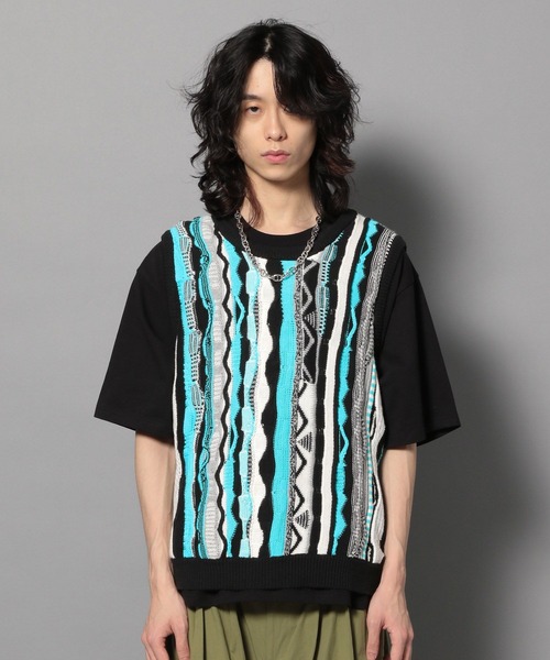 【セール】【UNISEX/2サイズ展開】マルチパターンベスト（ベスト）｜Anui（アニュイ）