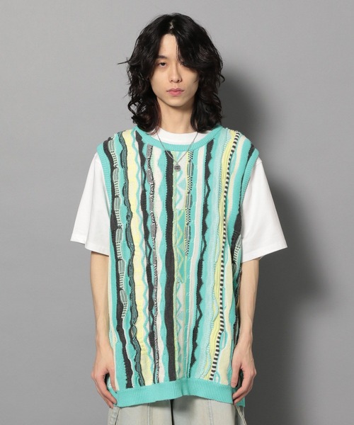 【セール】【UNISEX/2サイズ展開】マルチパターンベスト（ベスト）｜Anui（アニュイ）