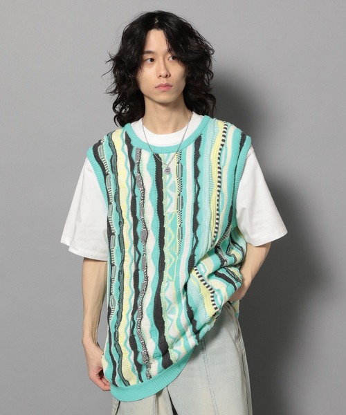 【セール】【UNISEX/2サイズ展開】マルチパターンベスト（ベスト）｜Anui（アニュイ）