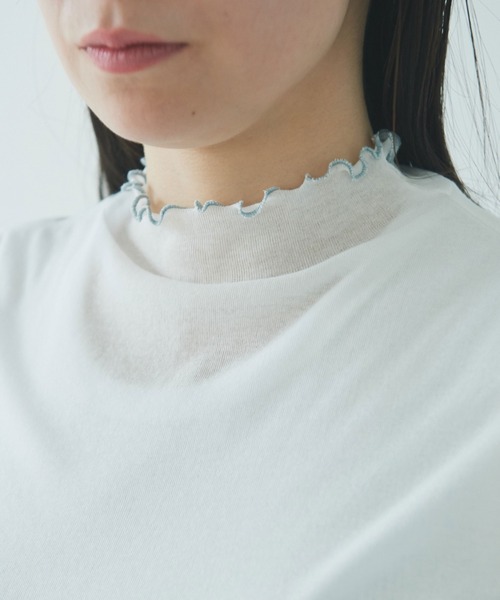 yuni(ユニ )の「強撚ストレッチフライス5分袖プルオーバー 1701CT006261(Tシャツ/カットソー・レディース・その他/ホワイト/グレー/ブラック/チャコールグレー・FREE)」の17枚目の写真