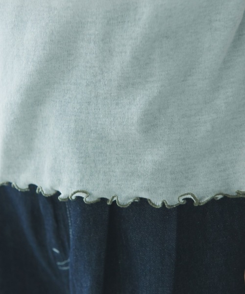 yuni(ユニ )の「強撚ストレッチフライス5分袖プルオーバー 1701CT006261(Tシャツ/カットソー・レディース・その他/ホワイト/グレー/ブラック/チャコールグレー・FREE)」の20枚目の写真