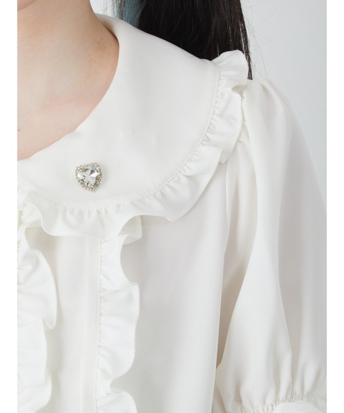 Ank Rouge（アンクルージュ）の「ストロベリープチリボンブラウス（シャツ/ブラウス・レディース・レッド/ブルー/ブラック・M）」の14枚目の写真