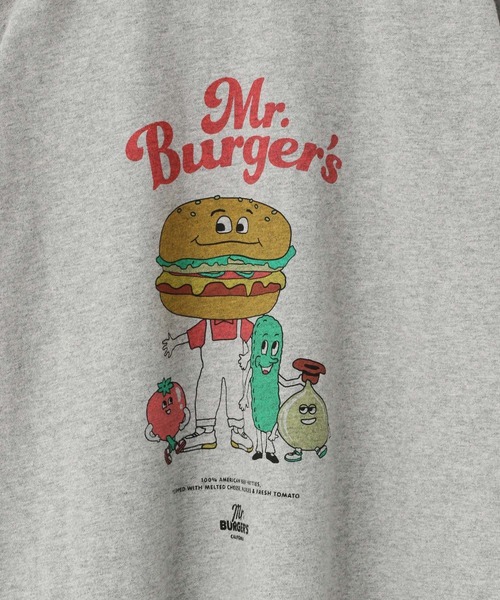 LOWRYS FARM（ローリーズファーム）の「ハンバーガープリントＴシャツ　115576（Tシャツ/カットソー・キッズ・ホワイト/チャコールグレー/グレー/ホワイト系その他/ブルー/グレー系その他・110cm/120cm/130cm/140cm/150cm）」の13枚目の写真