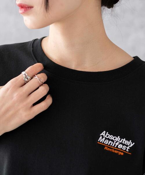 WEGO(ウィゴー)の「WEGO/アウトステッチグラフィックショートT(Tシャツ/カットソー・レディース・ホワイト/ブラック・SMALL/MEDIUM)」の5枚目の写真