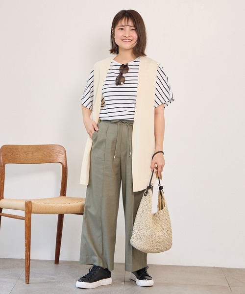 エルネ　パンツ　スリット　リネン混 楽天市場】【SS限定価格&半額商品多数&お得クーポン&P2倍
