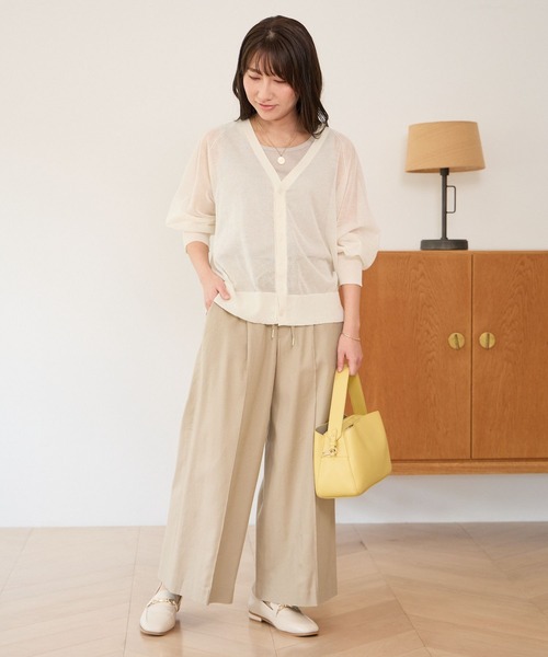 Elura(エルーラ)の「【低身長サイズ Elkotona】コトナリネンブレンド冷感パンツ/104295(その他パンツ・レディース・ライトベージュ/ブラウン系その他/カーキ/イエロー・FREE)」の17枚目の写真