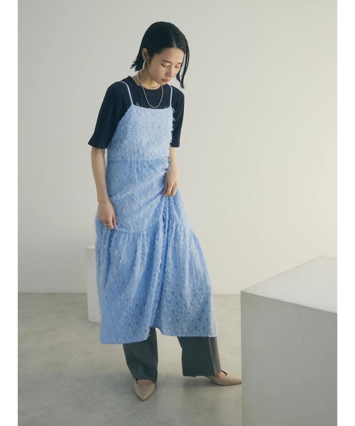 armonia（アルモニーア）の「armonia. フェザージャガードキャミワンピース（ワンピース・レディース・アイボリー/ブラック/ブルー・FREE）」の22枚目の写真