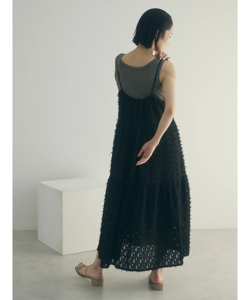 armonia（アルモニーア）の「armonia. フェザージャガードキャミワンピース（ワンピース・レディース・アイボリー/ブラック/ブルー・FREE）」の14枚目の写真