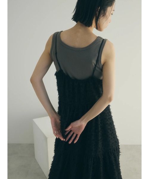 armonia（アルモニーア）の「armonia. フェザージャガードキャミワンピース（ワンピース・レディース・アイボリー/ブラック/ブルー・FREE）」の16枚目の写真