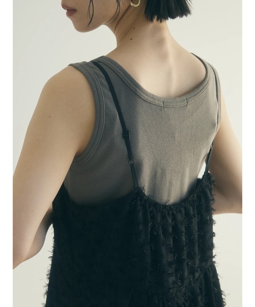 armonia（アルモニーア）の「armonia. フェザージャガードキャミワンピース（ワンピース・レディース・アイボリー/ブラック/ブルー・FREE）」の19枚目の写真