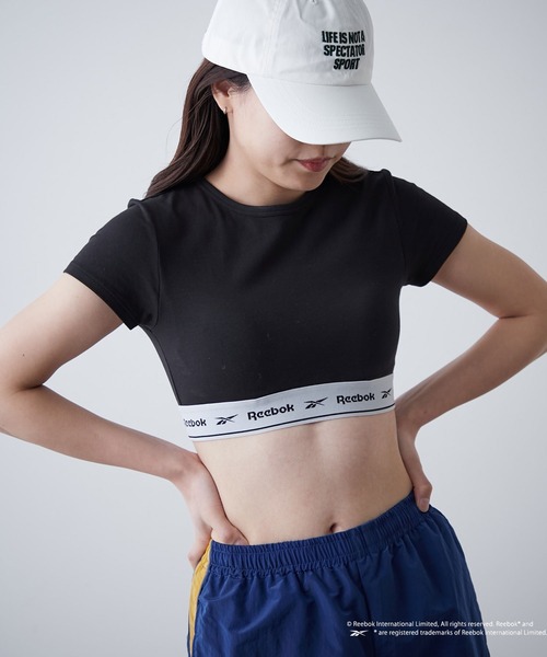 Reebok（リーボック）の「【WEB限定】【Reebok/リーボック】別注カップ付Tシャツ（Tシャツ/カットソー・レディース・ブラック/グレー・MEDIUM）」の15枚目の写真