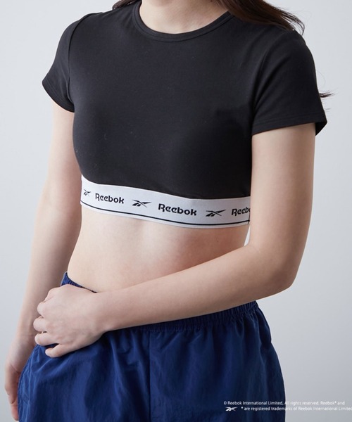 Reebok（リーボック）の「【WEB限定】【Reebok/リーボック】別注カップ付Tシャツ（Tシャツ/カットソー・レディース・ブラック/グレー・MEDIUM）」の14枚目の写真