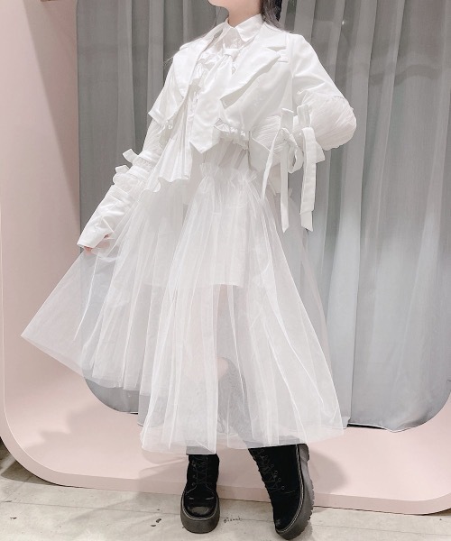 PAIN（ペイン）の「アシンメトリーシャツドレス（ドレス・レディース・パープル・FREE）」の5枚目の写真