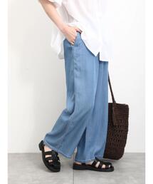 Samansa Mos2 blue | 【接触冷感】クールデニムパンツ(デニムパンツ)