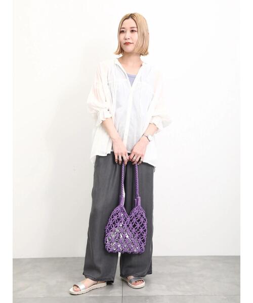 Samansa Mos2 blue(サマンサモスモスブルー)の「【接触冷感】クールデニムパンツ(デニムパンツ・レディース・ネイビー/ブルー/グレー・F)」の20枚目の写真