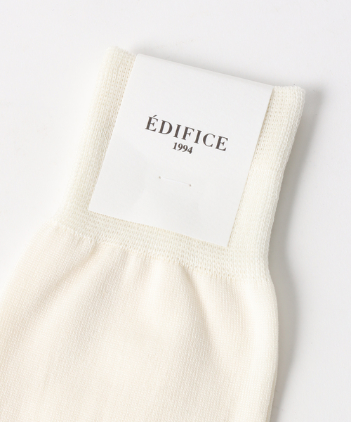 EDIFICE（エディフィス）の「ハイゲージスムース ソックス（ソックス/靴下・メンズ・ブラック/ホワイト/オレンジ系その他/ブルー・FREE）」の8枚目の写真