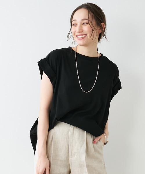 MICA&DEAL（マイカ＆ディール）の「ランダムタックショルダープルオーバー（Tシャツ/カットソー・レディース・ベージュ/ホワイト/ブラック・FREE）」の3枚目の写真