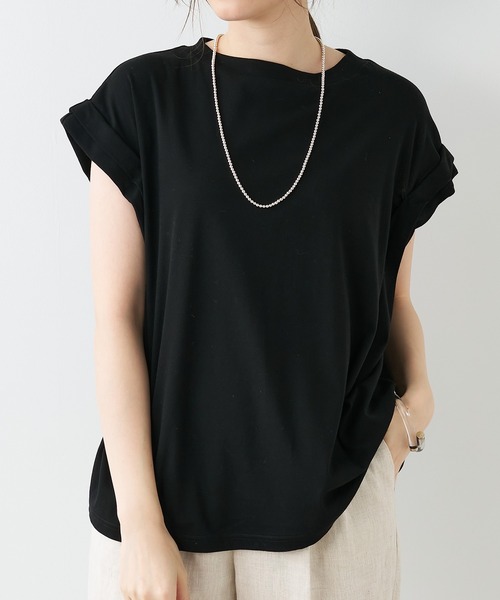 MICA&DEAL（マイカ＆ディール）の「ランダムタックショルダープルオーバー（Tシャツ/カットソー・レディース・ベージュ/ホワイト/ブラック・FREE）」の15枚目の写真