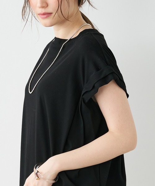 MICA&DEAL（マイカ＆ディール）の「ランダムタックショルダープルオーバー（Tシャツ/カットソー・レディース・ベージュ/ホワイト/ブラック・FREE）」の16枚目の写真