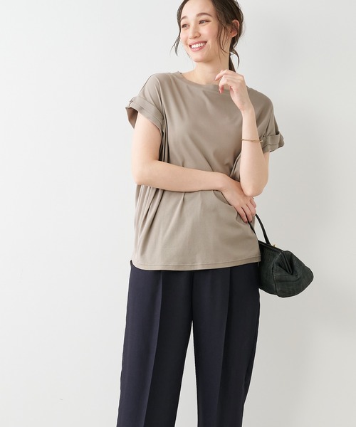 MICA&DEAL（マイカ＆ディール）の「ランダムタックショルダープルオーバー（Tシャツ/カットソー・レディース・ベージュ/ホワイト/ブラック・FREE）」の21枚目の写真