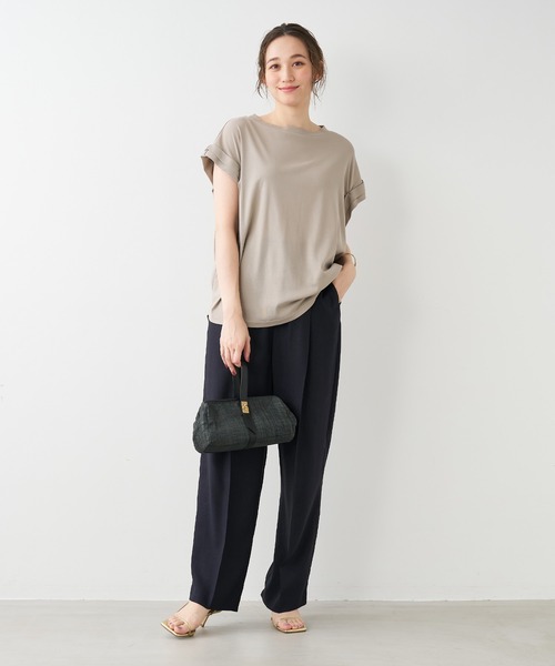 MICA&DEAL（マイカ＆ディール）の「ランダムタックショルダープルオーバー（Tシャツ/カットソー・レディース・ベージュ/ホワイト/ブラック・FREE）」の22枚目の写真