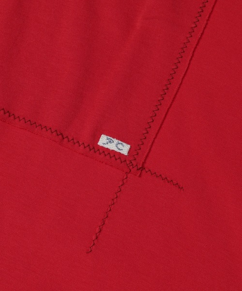 PORTER CLASSIC(ポータークラシック)の「PEACE COTTON PATCHWORK T-SHIRT(Tシャツ/カットソー・メンズ・ブルー/ホワイト/レッド・L)」の7枚目の写真