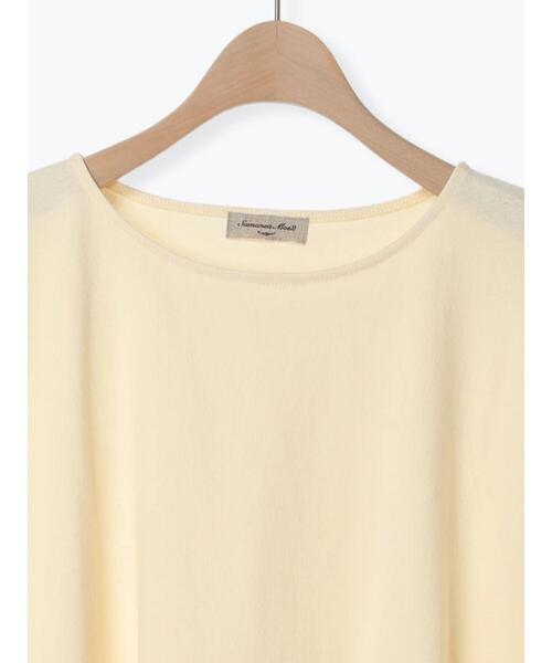 Samansa Mos2（サマンサ モスモス）の「【抗菌防臭】ブラウスみたいなフリルカットTシャツ（Tシャツ/カットソー・レディース・ブルー/キナリ/マスタード/ブラック・F）」の8枚目の写真