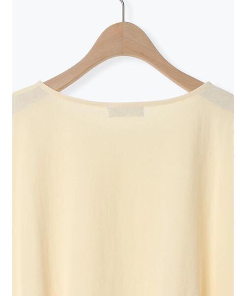 Samansa Mos2（サマンサ モスモス）の「【抗菌防臭】ブラウスみたいなフリルカットTシャツ（Tシャツ/カットソー・レディース・ブルー/キナリ/マスタード/ブラック・F）」の11枚目の写真