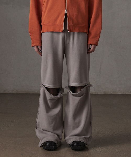 パンツ GRANCY ZipDesign SweatPants GRANCY】ZipDesign SweatPants / ジップデザイン スウェット