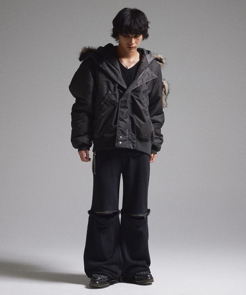 GRANCY】ZipDesign SweatPants / ジップデザイン スウェットパンツ