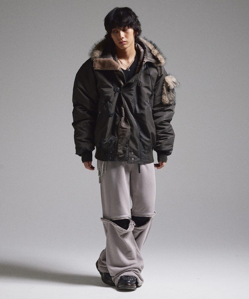 GRANCY】ZipDesign SweatPants / ジップデザイン スウェットパンツ