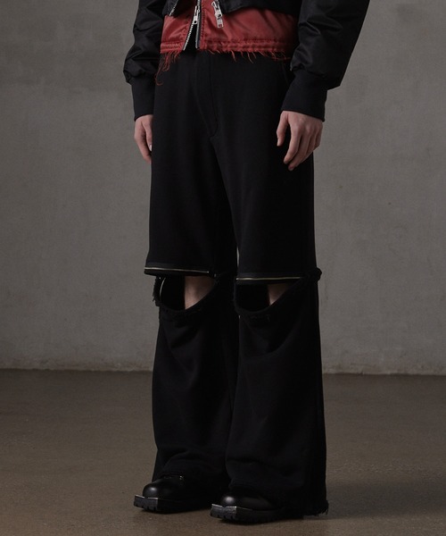 セール】【GRANCY】ZipDesign SweatPants / ジップデザイン スウェット