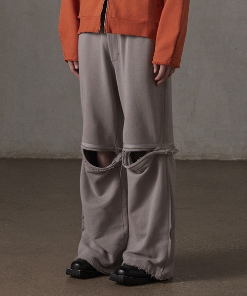 セール】【GRANCY】ZipDesign SweatPants / ジップデザイン スウェット