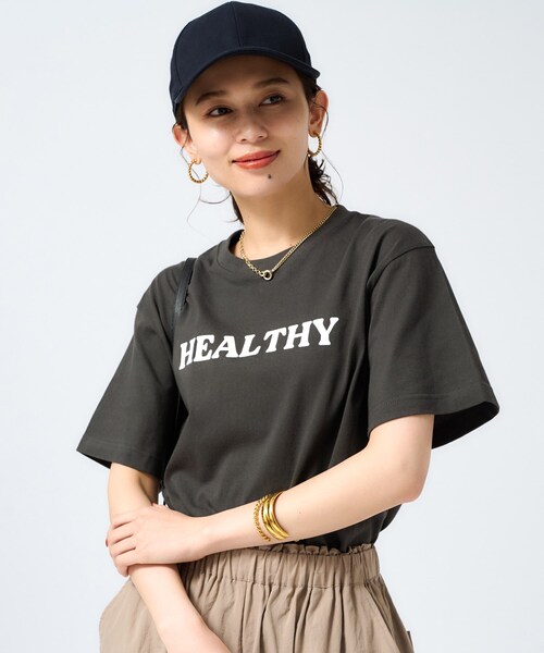 美品Health DENIM ヘルシーデニムシャツ セール】【Healthy DENIM】HealthyロゴTシャツ（Tシャツ