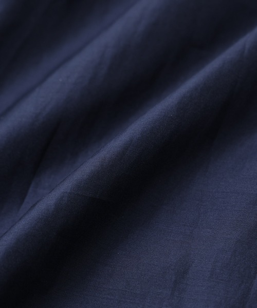 NANO universe（ナノユニバース）の「シアーサテンウエストシャーリングワンピース（ワンピース・レディース・ネイビー/ブルー/イエロー・S/M）」の8枚目の写真