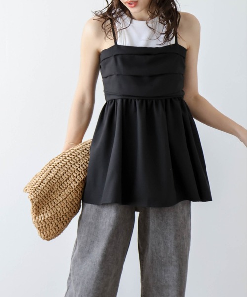 AMELY(エミリー)の「キャミ/スカートセットアップ(セットアップ・レディース・ブラック/ベージュ/ブラウン・M/L)」の6枚目の写真