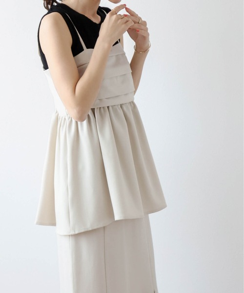 AMELY(エミリー)の「キャミ/スカートセットアップ(セットアップ・レディース・ブラック/ベージュ/ブラウン・M/L)」の17枚目の写真