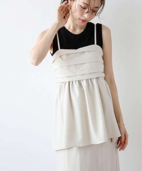 AMELY(エミリー)の「キャミ/スカートセットアップ(セットアップ・レディース・ブラック/ベージュ/ブラウン・M/L)」の18枚目の写真