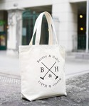 Beauty&Habit(ビューティアンドハビット)の【Beauty&Habit】Logo Design ToteBag / ロゴ デザイン トートバッグ