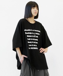 minsobi | ビッグシルエット レターリングT 半袖(Tシャツ/カットソー)