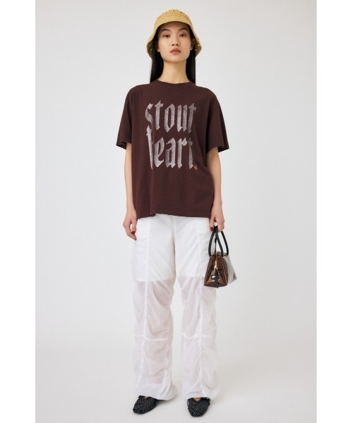 MOUSSY（マウジー）の「GLITTER DAMAGE Tシャツ（Tシャツ/カットソー・レディース・ホワイト/ブラウン/ネイビー・FREE）」の20枚目の写真