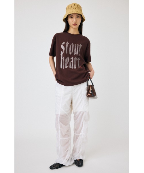 MOUSSY（マウジー）の「GLITTER DAMAGE Tシャツ（Tシャツ/カットソー・レディース・ホワイト/ブラウン/ネイビー・FREE）」の21枚目の写真