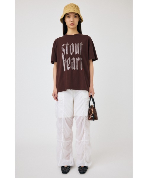 MOUSSY（マウジー）の「GLITTER DAMAGE Tシャツ（Tシャツ/カットソー・レディース・ホワイト/ブラウン/ネイビー・FREE）」の22枚目の写真