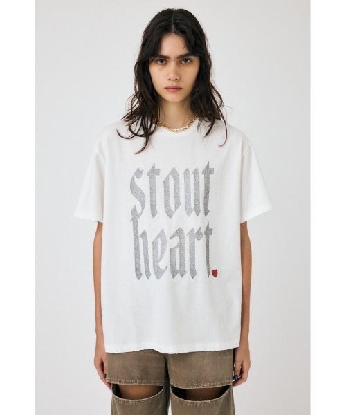 MOUSSY（マウジー）の「GLITTER DAMAGE Tシャツ（Tシャツ/カットソー・レディース・ホワイト/ブラウン/ネイビー・FREE）」の17枚目の写真