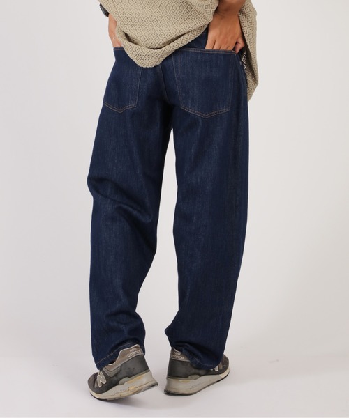 MENES Okayama インディゴ バギーデニム MENES Okayama Raw Selvedge Baggy Jeans - Indigo